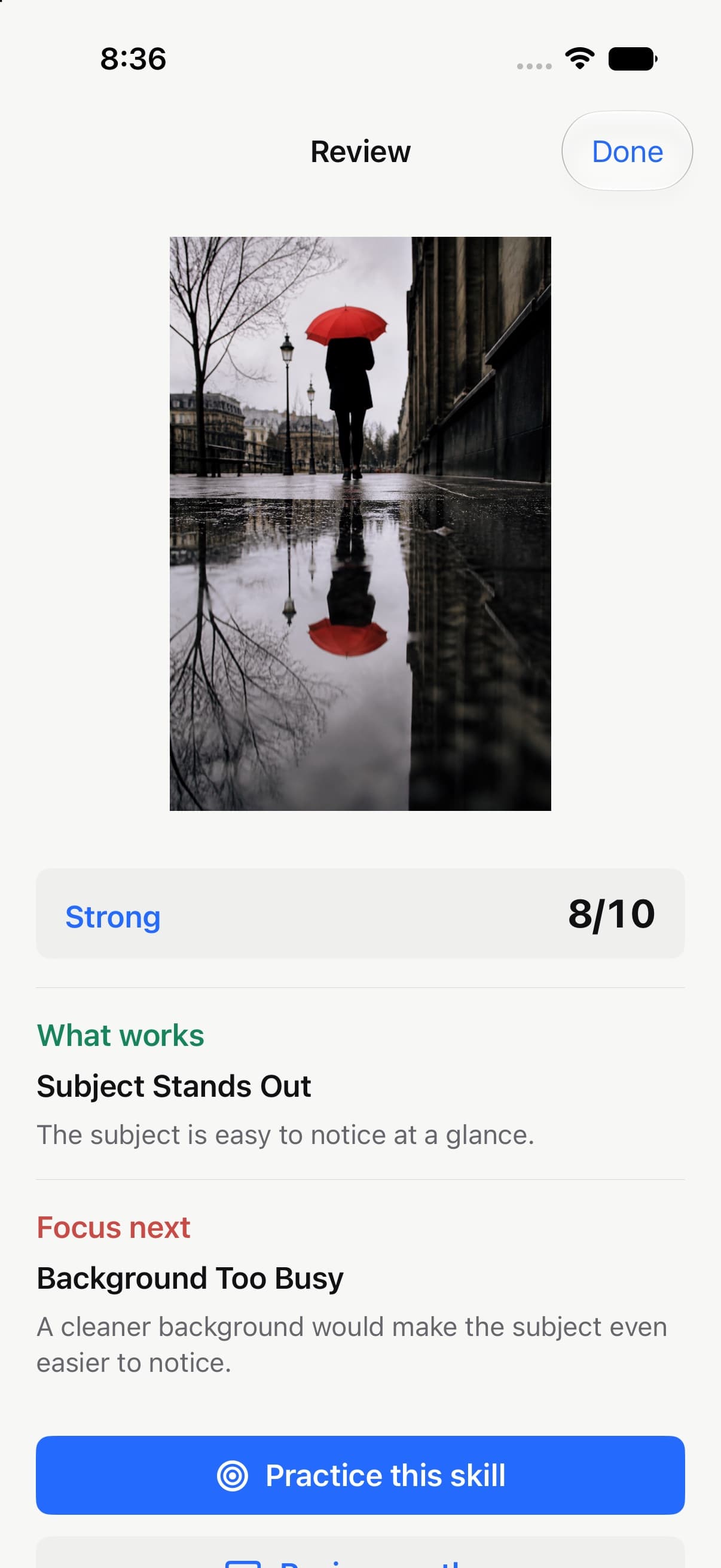 ShotBetter review feedback with what works and a focus for next time